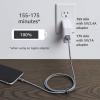 imageAmazon Basics Fast Charging USBA to Lightning Nylon Braided Charger Cable MFi Certified for Apple iPhone and iPad Durable 3 Foot Dark GrayDark Gray