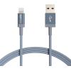 imageAmazon Basics Fast Charging USBA to Lightning Nylon Braided Charger Cable MFi Certified for Apple iPhone and iPad Durable 3 Foot Dark GrayDark Gray