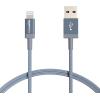 imageAmazon Basics Fast Charging USBA to Lightning Nylon Braided Charger Cable MFi Certified for Apple iPhone and iPad Durable 3 Foot Dark GrayDark Gray