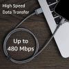 imageAmazon Basics Fast Charging USBA to Lightning Nylon Braided Charger Cable MFi Certified for Apple iPhone and iPad Durable 3 Foot Dark GrayDark Gray