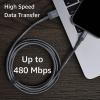 imageAmazon Basics Fast Charging USBA to Lightning Nylon Braided Charger Cable MFi Certified for Apple iPhone and iPad Durable 3 Foot Dark GrayDark Gray