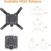 imageAmazon Basics Full Motion Articulating TV Wall Mount with Swivel and Tilt for 26quot to 55quot TVs and Flat Panels up to 80 Lbs VESA Compatible Black12 to 40