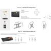 imageAmazon Basics Full Motion Articulating TV Wall Mount with Swivel and Tilt for 26quot to 55quot TVs and Flat Panels up to 80 Lbs VESA Compatible Black12 to 40