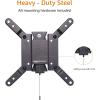 imageAmazon Basics Full Motion Articulating TV Wall Mount with Swivel and Tilt for 26quot to 55quot TVs and Flat Panels up to 80 Lbs VESA Compatible Black12 to 40