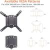 imageAmazon Basics Full Motion Articulating TV Wall Mount with Swivel and Tilt for 26quot to 55quot TVs and Flat Panels up to 80 Lbs VESA Compatible Black12 to 40