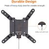 imageAmazon Basics Full Motion Articulating TV Wall Mount with Swivel and Tilt for 26quot to 55quot TVs and Flat Panels up to 80 Lbs VESA Compatible Black12 to 40