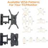 imageAmazon Basics Full Motion Articulating TV Wall Mount with Swivel and Tilt for 26quot to 55quot TVs and Flat Panels up to 80 Lbs VESA Compatible Black26 to 55