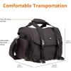 imageAmazon Basics Large DSLR Gadget Bag Black with Orange Interior SolidLarge