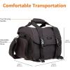 imageAmazon Basics Large DSLR Gadget Bag Black with Orange Interior SolidLarge
