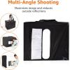 imageAmazon Basics Portable Foldable Photo Studio Box with LED Light 1 Count Pack of 1 Black 25 x 30 x 25 Inches1 Count Pack of 1