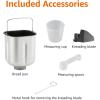 imageAmazon Basics Programmable Bread Maker 2 Pound NonStick Automatic Bread Making Machine With 14 Settings for Breads Doughs GlutenFree Options and More LCD Display WhiteBlack