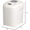 imageAmazon Basics Programmable Bread Maker 2 Pound NonStick Automatic Bread Making Machine With 14 Settings for Breads Doughs GlutenFree Options and More LCD Display WhiteWhite