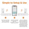 imageAmazon Basics Rectangle Smart Plug Power Strip with 6 Individually Controlled Outlets and 3 USB Ports 2 USBA and 1 USBC Works with Alexa Only 24 GHz WiFi No Hub Required White3 Individually Controlled Outlets and 2 USB Ports 1 USB C