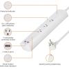 imageAmazon Basics Rectangle Smart Plug Power Strip with 6 Individually Controlled Outlets and 3 USB Ports 2 USBA and 1 USBC Works with Alexa Only 24 GHz WiFi No Hub Required White3 Individually Controlled Outlets and 2 USB Ports