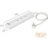 imageAmazon Basics Rectangle Smart Plug Power Strip with 6 Individually Controlled Outlets and 3 USB Ports 2 USBA and 1 USBC Works with Alexa Only 24 GHz WiFi No Hub Required White3 Individually Controlled Outlets and 2 USB Ports