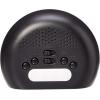 imageAmazon Basics Small Digital Oval Alarm Clock With LED Display Nightlight ampamp Battery Backup Black 45 x 35 x 24 Inches
