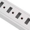 imageAmazon Basics Surge Protector Power Strip with 2 USB Ports 6 Outlet Extension Cord Rectangle 1000 Joule 6 ft BlackWhite