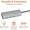 imageAmazon Basics USB 3231 Gen 2 Hub Dock 10Gbps USBC to 1xUSBC  3xUSBA Works with WindowsMac Silver Black
