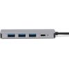 imageAmazon Basics USB 3231 Gen 2 Hub Dock 10Gbps USBC to 1xUSBC  3xUSBA Works with WindowsMac Silver Black