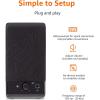 imageAmazon Basics USBPowered Computer Speakers for Desktop or Laptop PC with Volume Control PlugNPlay Black1Pack