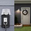 imageAmazon Basics WeatherResistant GFCI Receptacle with LED Indicator 20 Amp WhiteWhite