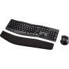 imageAmazon Basics Ergonomic Keyboard and Mouse Combo Wireless RightHanded 24 GHz USB PC Laptop Black