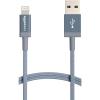 imageAmazon Basics Fast Charging USBA to Lightning Nylon Braided Charger Cable MFi Certified for Apple iPhone and iPad Durable 3 Foot Dark GrayDark Gray