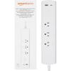 imageAmazon Basics Rectangle Smart Plug Power Strip with 6 Individually Controlled Outlets and 3 USB Ports 2 USBA and 1 USBC Works with Alexa Only 24 GHz WiFi No Hub Required White3 Individually Controlled Outlets and 2 USB Ports 1 USB C