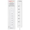 6 Individually Controlled Outlets and 3 USB Ports
