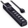 imageAmazon Basics Surge Protector Power Strip with 2 USB Ports 6 Outlet Extension Cord Rectangle 1000 Joule 6 ft BlackBlack