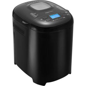 imageAmazon Basics Programmable Bread Maker 2 Pound NonStick Automatic Bread Making Machine With 14 Settings for Breads Doughs GlutenFree Options and More LCD Display WhiteBlack