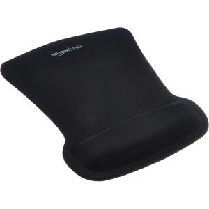 imageAmazon Basics Rectangular Gel Computer Mouse Pad with Wrist Support Rest Small Pack of 20 Black