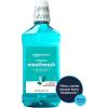 imageAmazon Basics Antiseptic Mouthwash Blue Mint 1 Liter 338 Fluid Ounces 1Pack Previously Solimo338 Ounce Pack of 1