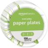 imageAmazon Basics Everyday Paper Plates 10 Inch Disposable 150 Count150 Count Pack of 4