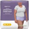 imageAmazon Basics Incontinence Underwear for Women Protective Disposable Postpartum Maximum Absorbency Large Lavender 54 Count 3 Packs of 18XXLarge