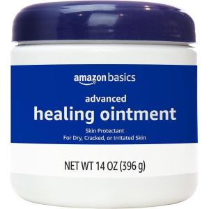 imageAmazon Basics Healing Ointment ampamp Skin Protectant for Dry ampamp Cracked Skin and Chapped Lips Fragrance Free 14 Oz Pack of 114 Ounce Pack of 1