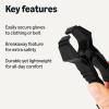 imageAmazon Basics Glove Clips for Work Gloves and Belts with SnagFree Breakaway Design Black 24Pack