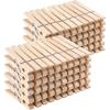 imageAmazon Basics Wood Clothespins with Spring Pack of 100
