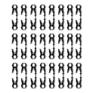 imageAmazon Basics Glove Clips for Work Gloves and Belts with SnagFree Breakaway Design Black 24Pack