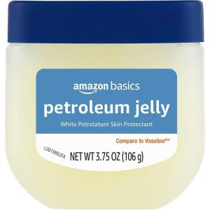 imageAmazon Basics Petroleum Jelly White Petrolatum Skin Protectant Unscented 75 oz 4Pack Previously Solimo375 Ounce Pack of 1