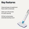 imageAmazon Basics Steam Mop for Hard Floor Cleaning with 20Foot Cord 3 Washable Pads White