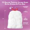 image:imageAmazon Basics Extra Strong amp Flex Tall Kitchen Drawstring Trash Bags Tropical Island Scent 13 Gallon 40 CountTropical Island