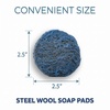 image:imageAmazon Basics Steel Wool Soap Pads Reusable Cuts Grease and Removes Rust 10 Count Pack of 1