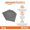 image:imageAmazon Basics Microfiber Cleaning Cloths Ultra Absorbent Lint Free Streak Free NonAbrasive Reusable and Washable 12 x 12 Grey 24 Pack48Pack