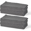 image:imageAmazon Basics Microfiber Cleaning Cloths Ultra Absorbent Lint Free Streak Free NonAbrasive Reusable and Washable 12 x 12 Grey 24 Pack36Pack