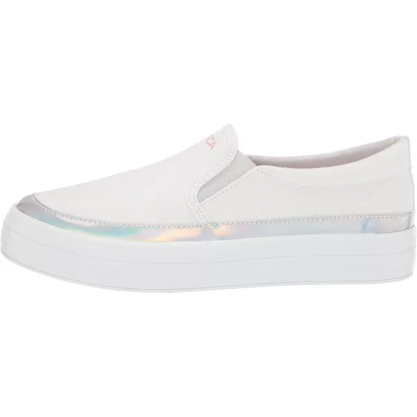 Nautica Girls Fashion Shoe  Trendy LowTop Tennis Sneakers with Stylish Fashion Blend for Big  Little Kids LaceUp and SlipOnAryellewhite Iridescent