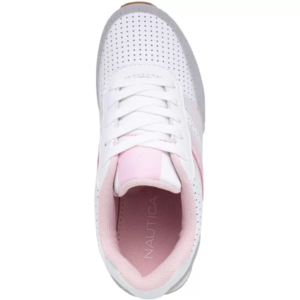 Nautica Girls Fashion Shoe  Trendy LowTop Tennis Sneakers with Stylish Fashion Blend for Big  Little Kids LaceUp and SlipOnWhite Iridescent Greyplatform