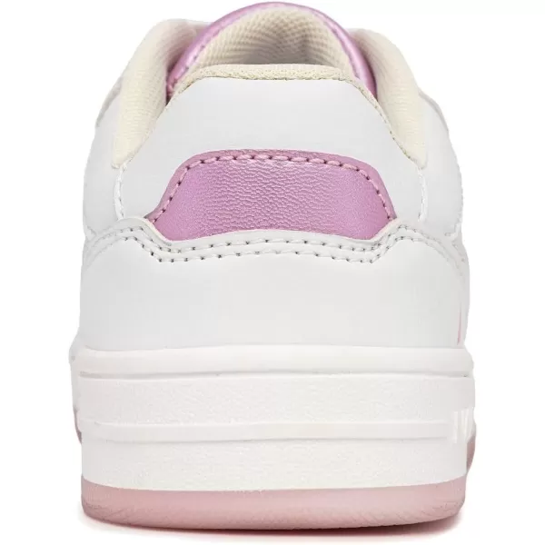 Nautica Girls Fashion Shoe  Trendy LowTop Tennis Sneakers with Stylish Fashion Blend for Big  Little Kids LaceUp and SlipOnWhite Pearl Pink