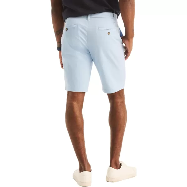 Nautica Mens Cotton Twill Flat Front Chino ShortCeruleanblue