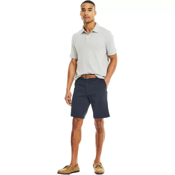 Nautica Mens Cotton Twill Flat Front Chino ShortFrenchnavy